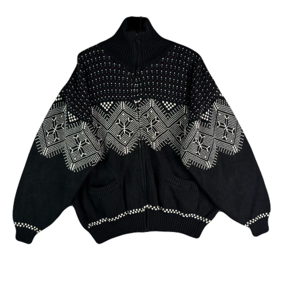 HABAND Vintage Fair Isle Grandpa Sweater Mens Size XL